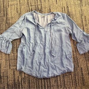Old Navy Denim Blue Top